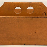 Orange Painted Much Loved Wooden Carpenter's Box