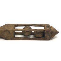 Gold Painted Finely Carved Two Balls in Cage Rattle Whimsy