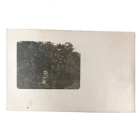 Leaf Woman! Antique Real Photo Postcard