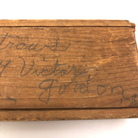 Victor Gordon's Hand-carved Wooden Jackstraws in Double Sided Slide Top Box