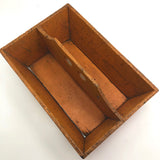 Orange Painted Much Loved Wooden Carpenter's Box