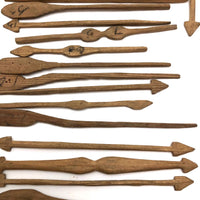 Victor Gordon's Hand-carved Wooden Jackstraws in Double Sided Slide Top Box