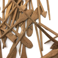 Victor Gordon's Hand-carved Wooden Jackstraws in Double Sided Slide Top Box