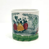 Hand-painted Antique English Transferware Child's Cup with Dancing Girls