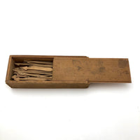 Victor Gordon's Hand-carved Wooden Jackstraws in Double Sided Slide Top Box