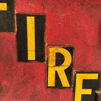 Awesome Old Red Cast Iron FIRE Box