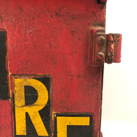 Awesome Old Red Cast Iron FIRE Box