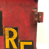Awesome Old Red Cast Iron FIRE Box