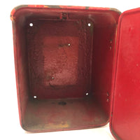 Awesome Old Red Cast Iron FIRE Box