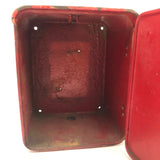 Awesome Old Red Cast Iron FIRE Box