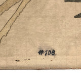 Original Signed Native American Ledger Drawing, Early to Mid 20th Century