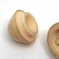 Tiny Victorian Carved Bone Egg Charm with Chick!