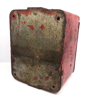 Awesome Old Red Cast Iron FIRE Box