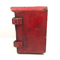 Awesome Old Red Cast Iron FIRE Box
