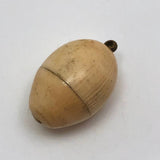 Tiny Victorian Carved Bone Egg Charm with Chick!
