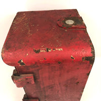 Awesome Old Red Cast Iron FIRE Box