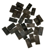 Gorgeous Old Handmade Dominoes Set with Brass Spinners in Original Box