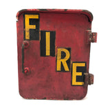Awesome Old Red Cast Iron FIRE Box