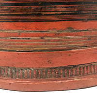 Antique Shan Burmese Lacquer Kun-It Betel Box, c. 1880s, 11" Tall