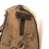 Antique German Carved and Painted Perched Bird Wall Hanging