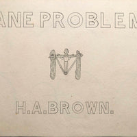 H.A Brown's c. 1940s Ink + Watercolor "Planes Problems and "Elements of Drawing" Set of 43 Plates