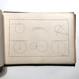 H.A Brown's c. 1940s Ink + Watercolor "Planes Problems and "Elements of Drawing" Set of 43 Plates