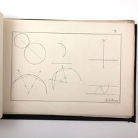 H.A Brown's c. 1940s Ink + Watercolor "Planes Problems and "Elements of Drawing" Set of 43 Plates