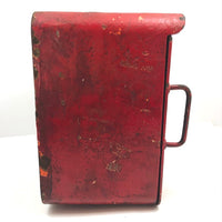 Awesome Old Red Cast Iron FIRE Box