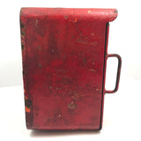 Awesome Old Red Cast Iron FIRE Box