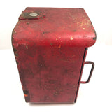 Awesome Old Red Cast Iron FIRE Box