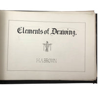 H.A Brown's c. 1940s Ink + Watercolor "Planes Problems and "Elements of Drawing" Set of 43 Plates