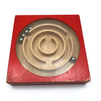 Classic Naef Spiel Labyrinth Dexterity Game - Red, Vintage