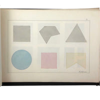 H.A Brown's c. 1940s Ink + Watercolor "Planes Problems and "Elements of Drawing" Set of 43 Plates