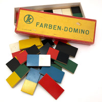 Mertens-Kunst "Farben-Domino" Mid-Century Color Dominoes