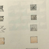 H.A Brown's c. 1940s Ink + Watercolor "Planes Problems and "Elements of Drawing" Set of 43 Plates