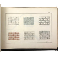 H.A Brown's c. 1940s Ink + Watercolor "Planes Problems and "Elements of Drawing" Set of 43 Plates