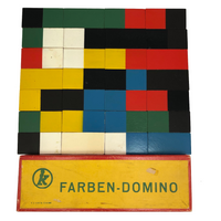 Mertens-Kunst "Farben-Domino" Mid-Century Color Dominoes