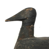 Stunning 19th Century Primitive Working Decoy with Copper Neck Mend