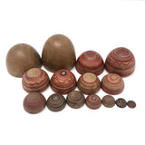 Lovely Hand-painted Japanese Treen Nesting Eggs
