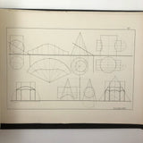 H.A Brown's c. 1940s Ink + Watercolor "Planes Problems and "Elements of Drawing" Set of 43 Plates