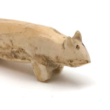 Wonderfully Primitive Walrus Tusk Carved Animal, Presumed Bering Sea Inuit