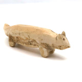 Wonderfully Primitive Walrus Tusk Carved Animal, Presumed Bering Sea Inuit