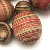 Lovely Hand-painted Japanese Treen Nesting Eggs