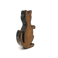 Old Wood and Steel Kangaroo Toy Mold