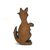 Old Wood and Steel Kangaroo Toy Mold