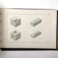 H.A Brown's c. 1940s Ink + Watercolor "Planes Problems and "Elements of Drawing" Set of 43 Plates