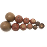 Lovely Hand-painted Japanese Treen Nesting Eggs