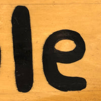 Vintage Varnished Wooden SOLE Sign