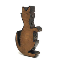 Old Wood and Steel Kangaroo Toy Mold