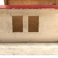 Folk Art Buffalo Train Station with Hinged Roof